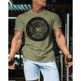 thumbnail image 5 of GYMISH Squat Bench Deadlift Men's Workout T-Shirt – Funny Motivational Gym Tee, Athletic Fit Weightlifting Shirt, 5 of 7