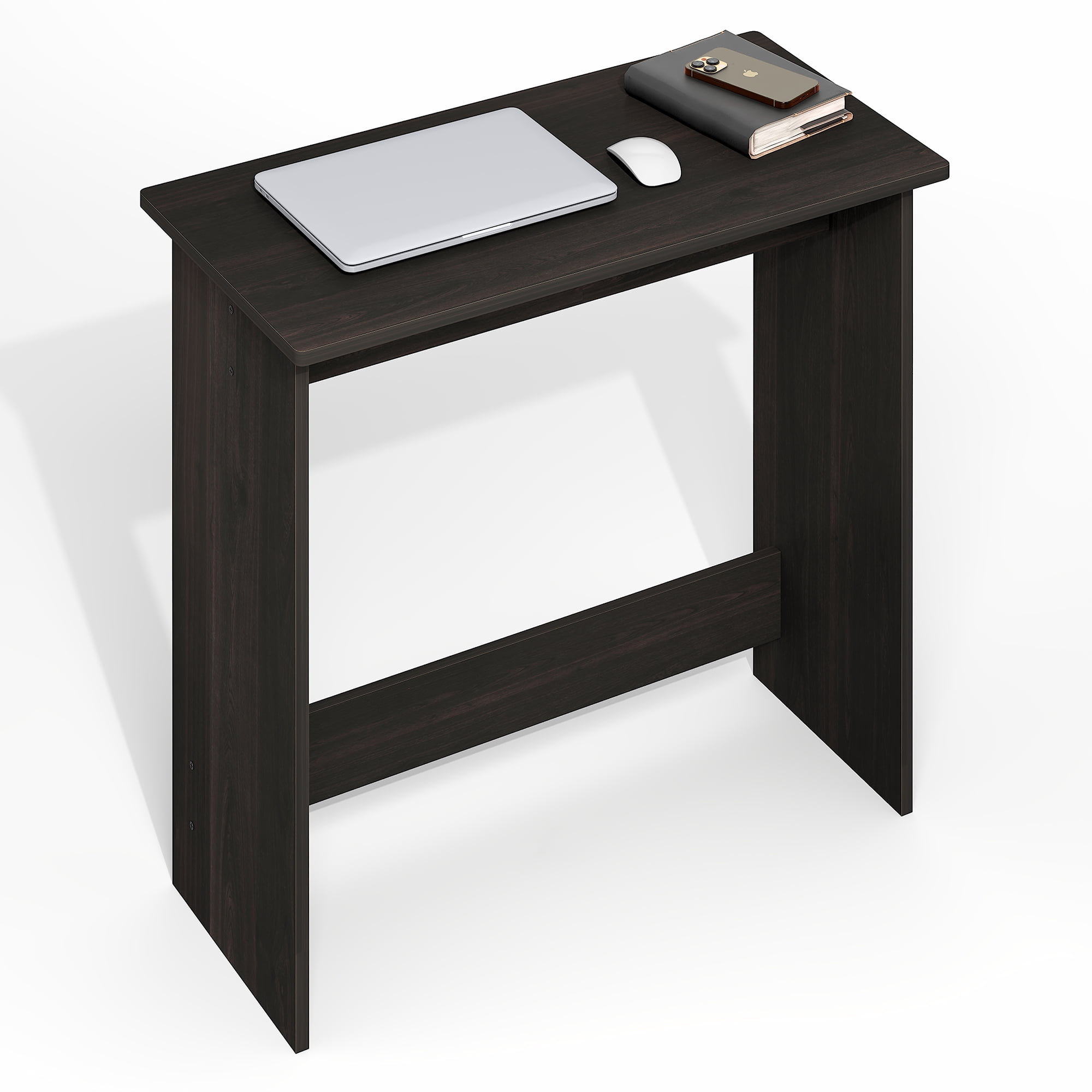 Furinno Simplistic 31-Inch Black Computer Desk, Small Office Desk, Rectangular Home Office Desk with Drawers, Gaming Desk for Home Office, Bedroom, Study Room, Black Espresso