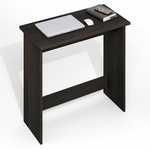 Furinno Simplistic 31-Inch Black Computer Desk, Small Office Desk, Rectangular Home Office Desk with Drawers, Gaming Desk for Home Office, Bedroom, Study Room, Black Espresso