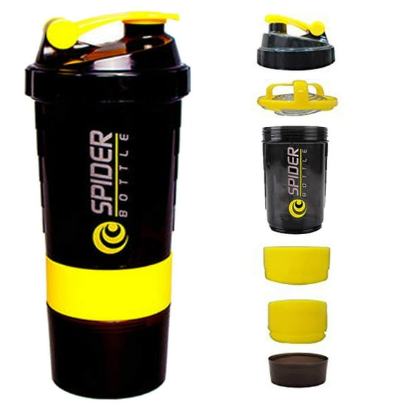 Botella mezcladora de proteínas Gadgetbucket Spider, 500 ml, sin BPA