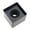 Black, variant on NANMELX Microphone Logos Flag Mic Station Cube Square Interview Box ABS Props TV Logos Flags Portable Shaped Holder