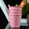thumbnail image 2 of 6pcs Multifunctional Bucket Iron Bucket Pink Flower Planter Home Decoration, 2 of 6