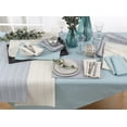 thumbnail image 3 of Fennco Styles Modern Stitched Line Placemats 13" W x 19" L, Set of 4 - Grey Woven Table Mats for Home Décor, Dining Table, Banquet, Family Gathering and Special Occasion, 3 of 3