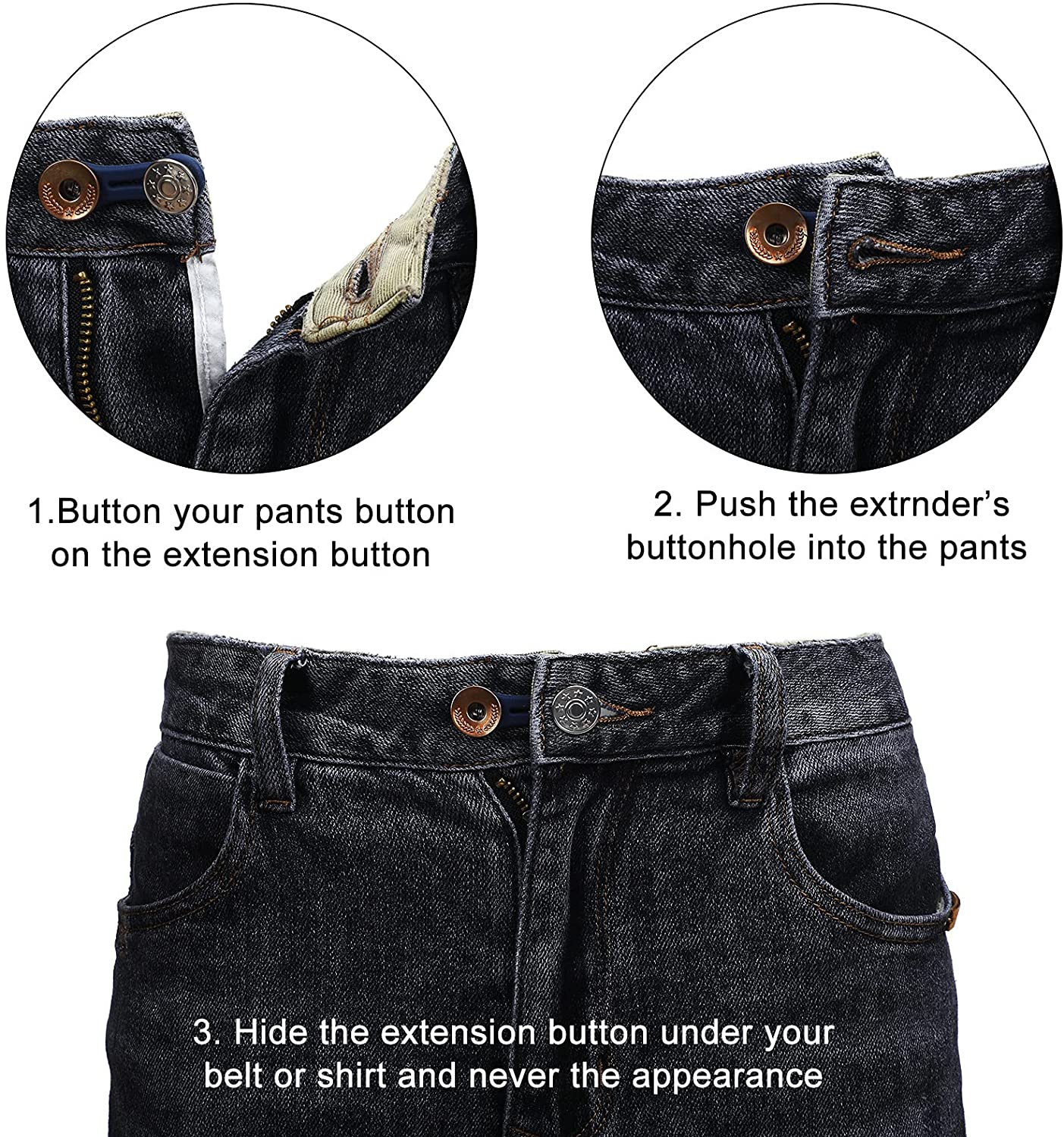 32 Pieces Expander Button Set, Include 