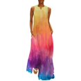 thumbnail image 1 of Robe Teinture sur Nœuds Imprimé Léopard Robe Maxi de Soirée Design Col en V Robes Longues Décontractées Vêtements de Rue Oversize, 1 of 5