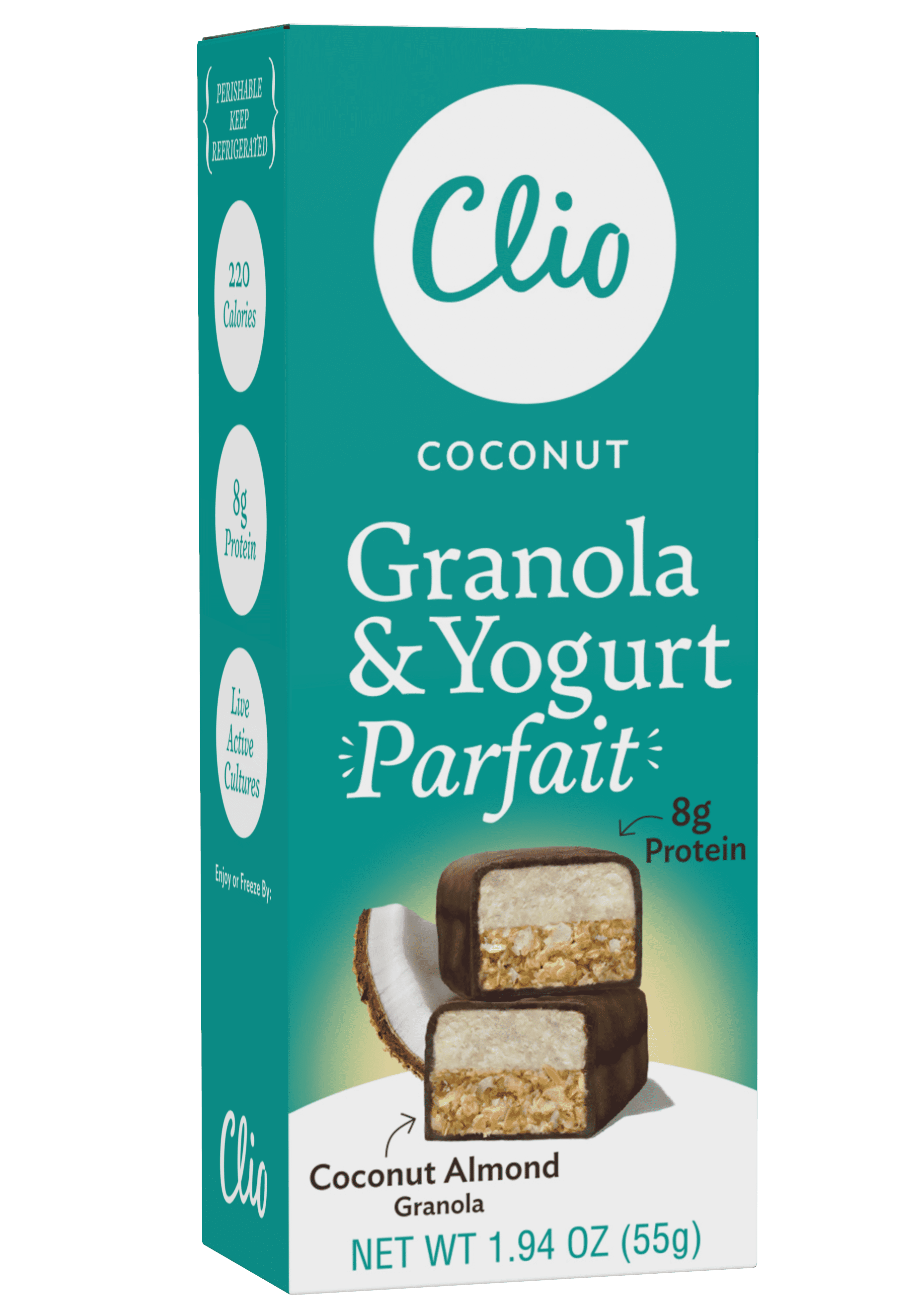 Clio Granola & Yogurt Parfait Bar, Coconut, 1.94 OZ BrickSeek