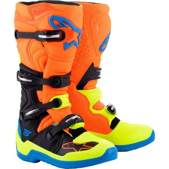 Alpinestars Tech 5 Motocross Boots-Fluo Orange/Black/Fluo Yellow-13