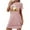 Pink, variant on Aobny Cute Christmas Pajamas for Family Yellow Ghost Women Chemise Short Sleeve Short Plus Size Pajamas for Women Set,S