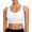 White, variant on Womens Athletic Swim Top Women's Solid Color Sports Bra Bikini Top Swim Bra Athletic Swim Top Bathing Suit Top Black L