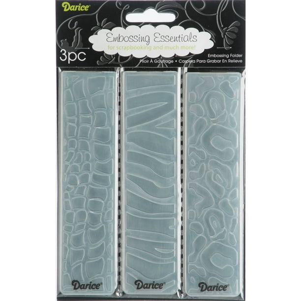 Darice Embossing Folder Borders 1.5"X5.75" 3/PkgAnimal
