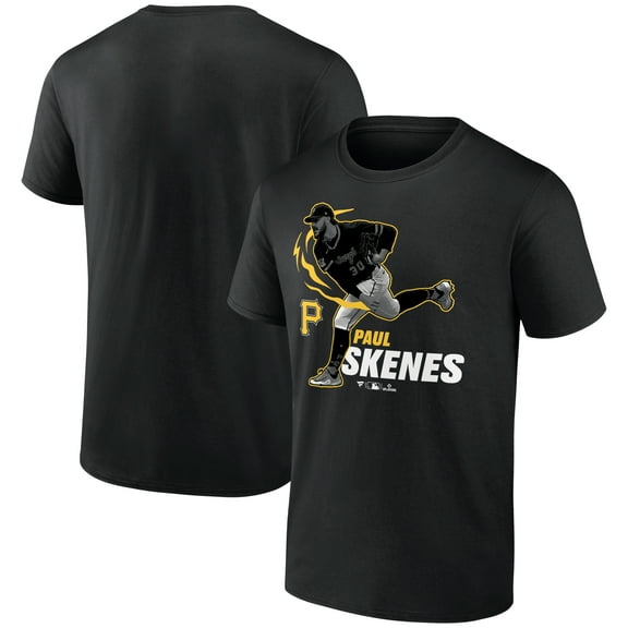 Men's Paul Skenes Black Pittsburgh Pirates Player Graphic T-Shirt