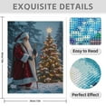 thumbnail image 3 of Diamond Art Kit for Adults, Santa Claus Christmas Tree Snowy Night Diamond Painting for Adults Beginners, DIY Diamond Art Painting Kits, 5D Diamond Painting Crafts for Home Decor 12x16 Frameless, 3 of 7