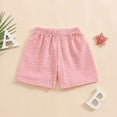 thumbnail image 2 of NOLDARES Toddler Boys Cotton Athletic Running Shorts, Kids Summer Casual Fashion Soccer Shorts(Pink,2-3 Years), 2 of 9