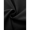 thumbnail image 6 of INSPIRE CHIC Women's Sheath Dress PLeated Neck Peplum Pencil Wear-to-Work Dress Black L, 6 of 7