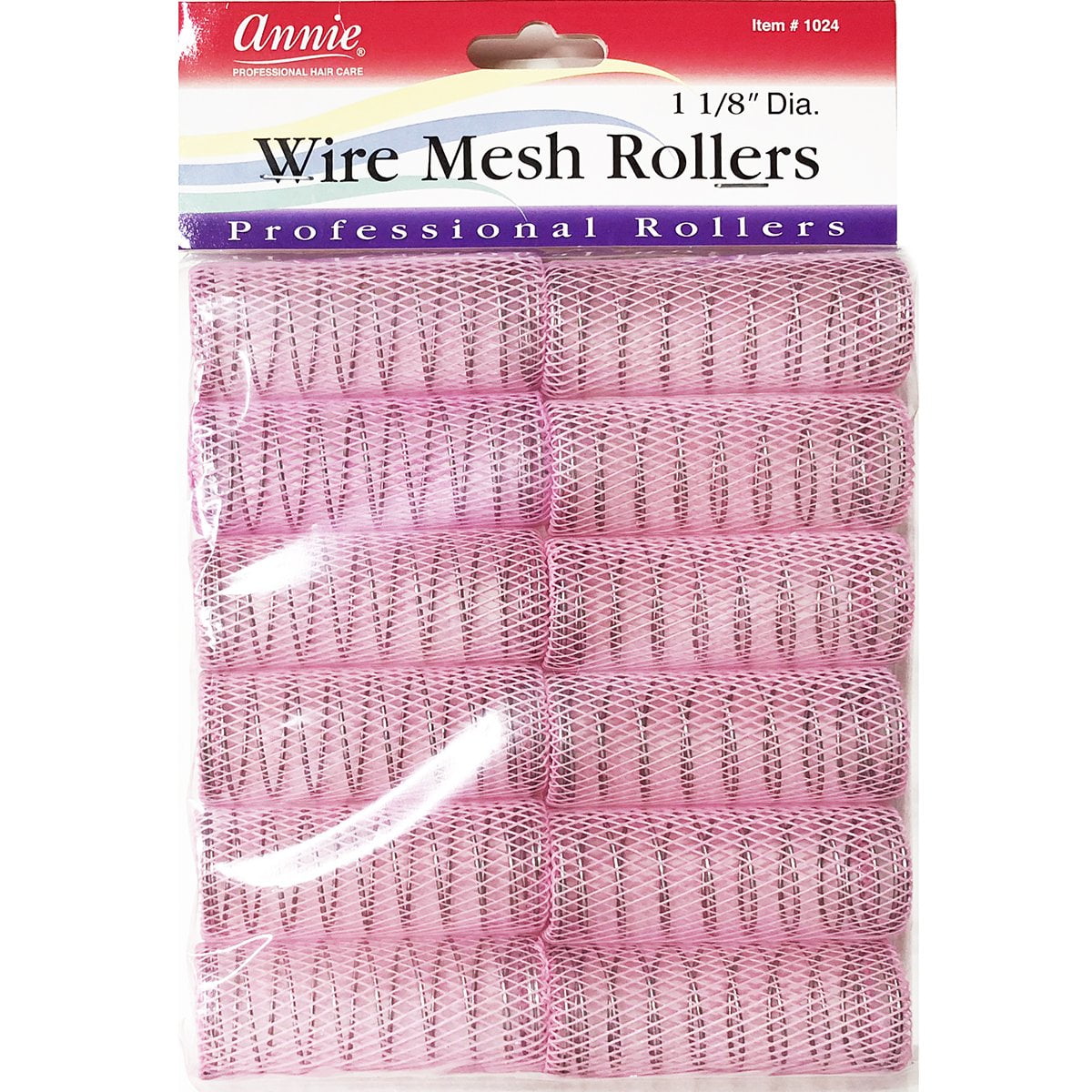 Annie 11/8" Wire Mesh Hair Rollers 12 Pcs.