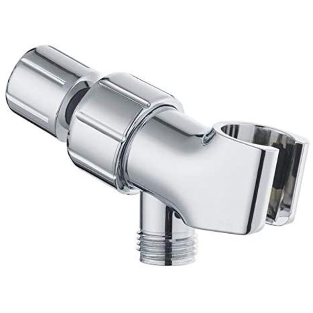 Support de Bras de Douche Réglable, Support de Pommeau de Douche à Main, Support Universel, Finition Chromée