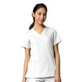 thumbnail image 1 of Red Panda Women's V-Neck Two Pocket Solid Scrub Top [XXS - 5XL, FREE SHIPPING], 1 of 1