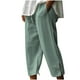 thumbnail image 2 of Pantalones capri Augper Fashion de verano para mujer, informales, holgados, con bolsillos y cintura elástica, 2 of 6