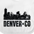 thumbnail image 4 of Inktastic Denver Colorado Skyline Grunge Boys or Girls Baby Bib, 4 of 4