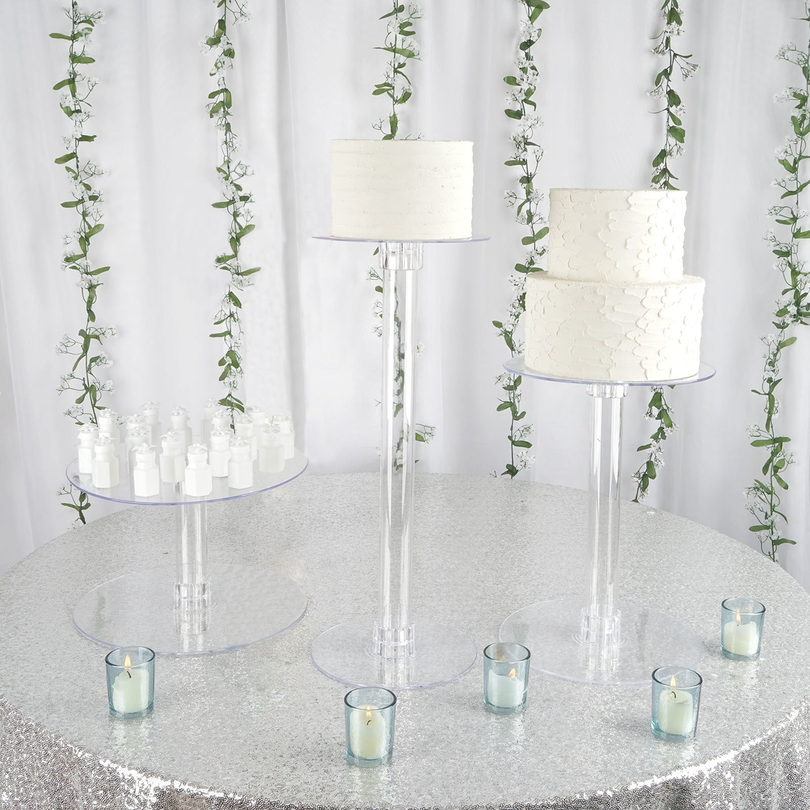 Details about   Wedding dessert acrylic display stand multi-layer cake stand 