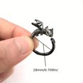 thumbnail image 3 of Dragon Ring Black Cute Kawaii Resizable Fantasy Jewelry Gift, 3 of 3
