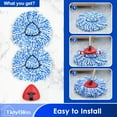thumbnail image 6 of TidyBliss Mop Heads Replacements 2 Pack with Triangle Base for RinseClean 2 Tank System, 6 of 7