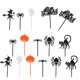 thumbnail image 5 of 40 palillos de plástico para Halloween, para frutas, decoración de cupcakes, suministros para fiestas, 5 of 6