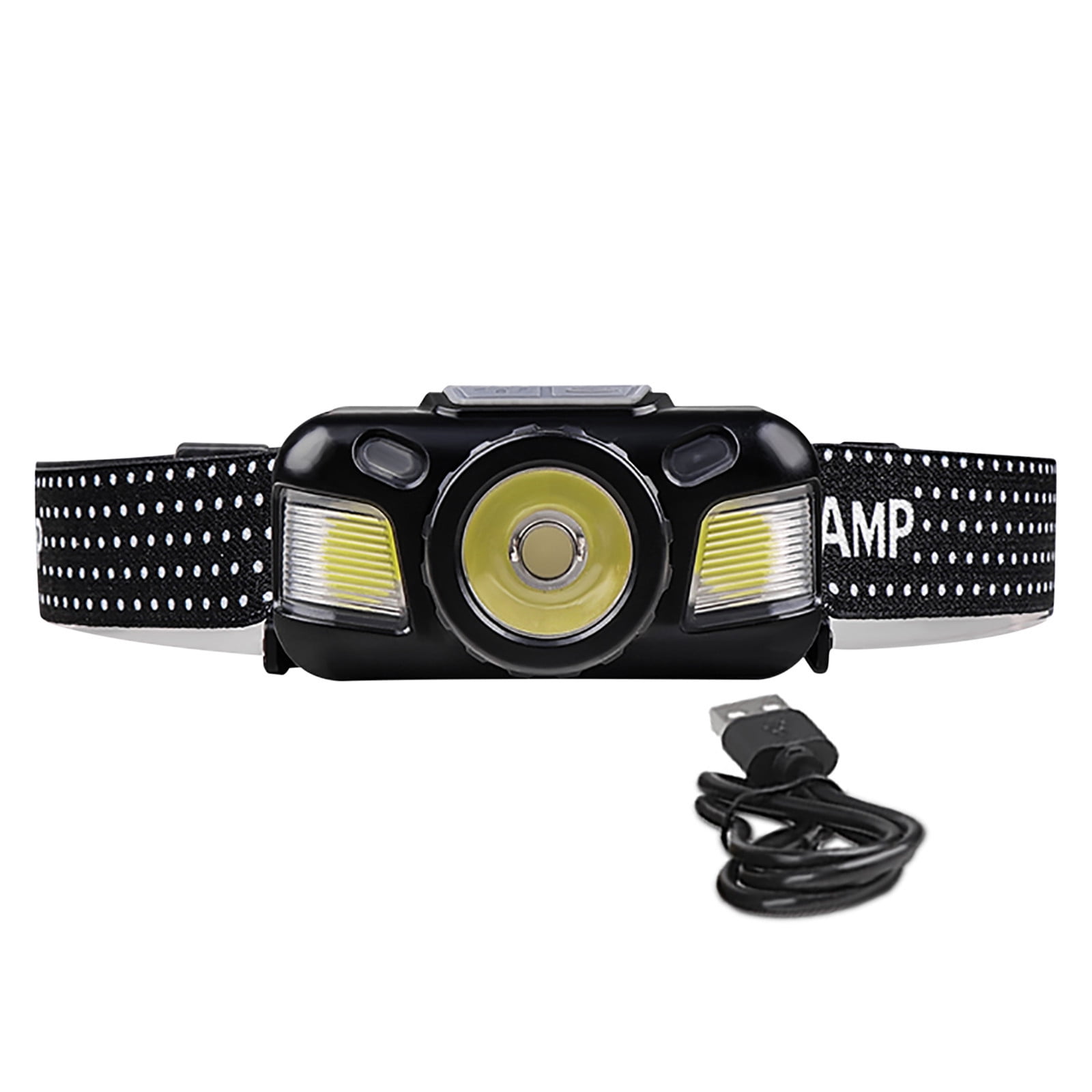 Headlamp Flashlight,Ultra-Light Bright LED Rechargeable Headlight with White Red Light,2-Pack Waterproof Motion Sensor Head Lamp,4 Mode for Outdoor Camping Running Hiking Fishing