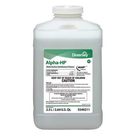 DIVERSEY 5549211 cleanr and disinfctnt Concentrate  2.5L Bottle  Unscented