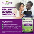 thumbnail image 4 of Balincer Resveratrol Supplement, 1000mg, 120 Veggie Capsules, Supports Heart Health & Antioxidant Defense, 4 of 8