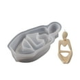 thumbnail image 4 of amlbb Silicone Molds Baking Pastry Tools Silicone Candle Molds, Abstract Thinker Statue Candle Molds, Silicone Molds Art, Body Resin Casting Molds, Candle Art, Homemade Soap Polymer Art on Clearance, 4 of 7