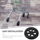 thumbnail image 3 of 2 ruedas para carrito de compras plegables, piezas para carrito de supermercado, 3 of 7