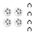 thumbnail image 1 of Petites Roulettes de Meubles avec Support Adhésif Lot de 4 Limite de Poids 100kg, 1 of 12