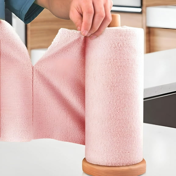 ACDANC Microfiber Cleaning Cloth Roll - Tear Away Towels,Reusable Washable Rags,20 Towels,for Kitchen Car Drying Dishes