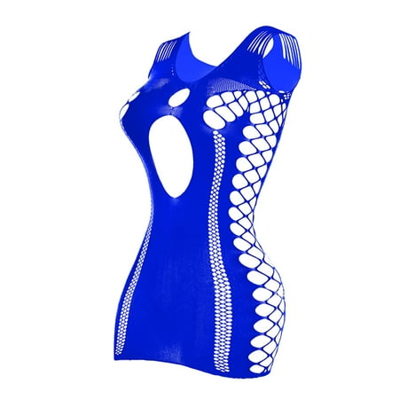 

Sehao Plus Size Underwear Women Sexy Fashion Net Buttock Bodysuit Nightwear Lingerie Underwear Bra Nylon Night Dress for Women Sleepwear