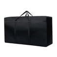 thumbnail image 2 of Hvmvliv Christmas Tree Storage Bag Christmas Storage Containers - Stores 36 Inches Artificial Xmas Tree Thicken Water-Proof with Zipper Bag Reinforced Handles Dusts-Proof Black, 2 of 3