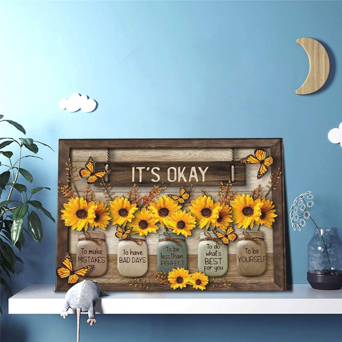 Sunflower Canvas Wall Art Prints Room Decor For Home Office Apartment Wall Decor Unframed Poster Wall Decoration Ready To Hang 12x16 In