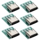 thumbnail image 1 of Conector tipo C de 16 pines de 6 piezas a adaptador de PCB de 2,54 mm, USB C de 4 pines a DIP de 4 pines para carga y transmisión de datos, 1 of 5