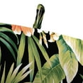 thumbnail image 5 of Jordan Manufacturing 72" x 22" Cypress Midnight Black Leaves Rectangular Outdoor Chaise Lounge Cushion with Ties and Hanger Loop, 5 of 13