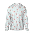 thumbnail image 2 of Lsque Strawberry UPF 50+ Lightweight Sun Protection Men's Women's Long Sleeve Shirt, Hoodie Performance -Small, 2 of 9