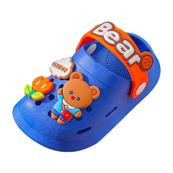 Dakaela 6M-6Y Toddler Garden Clogs Boys Girls Slip on Water Shoes Summer Lightweight Outdoor Baby Cute Slides Sandals for Beach Pool Blue