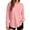 Pink, variant on Sweatshirts for Women Casual Pullover Long Sleeve Side Slit Pocket Crewneck Loose Fit Classic Tops
