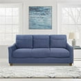 thumbnail image 3 of Lexicon Harstad Textured Fabric 2-Piece Upholstered Sofa Set in Blue, 3 of 13