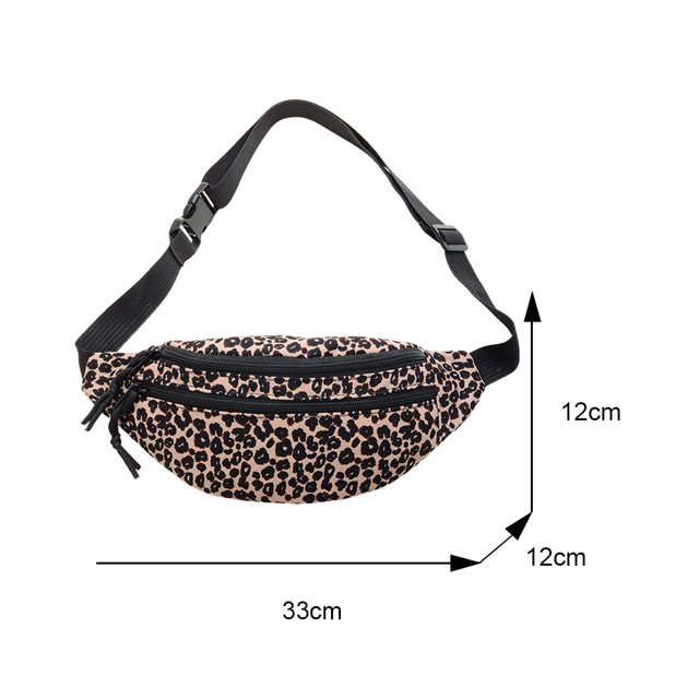 Bolsa de cintura de pecho de gran capacidad Vintage para mujer, informales con estampado de leopardo Ndcxsfigh Para Estrenar
