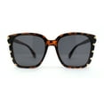 thumbnail image 2 of Womens Ornate Metal Side Jewel Butterfly Diva Sunglasses Tortoise Black, 2 of 4