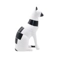 thumbnail image 4 of Estatua de gato para decoración del hogar, figura de animal, regalo versátil para amantes de los gatos, resina blanco, 4 of 9