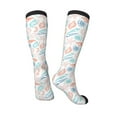 thumbnail image 4 of Fotbe Colorful Seashells1 print Women's Men's Novelty Crew Socks Cotton Socks Knee High Socks for Walking,Running,Nurses,Pregnancy, 4 of 9