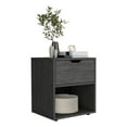 thumbnail image 6 of 19.7" H Nightstand End Table with Open Shelf, Light Gray, 6 of 7
