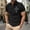 Black, variant on WIZUTIZ Men's Henley Shirt Short Sleeve Faith Cross Jesus Christian Shirt Solid Lapel Button Up Top Sports Workout T-Shirt
