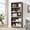 5-Tier Gray, variant on 6 Tier Bookshelf, 75" Tall Farmhouse Bookcase - with Adjustable Shelves, Floor Standing Open Display Storage Rack with Anti-Slip Design for Home Office, Balcony, Library, Study / Living Room, Black